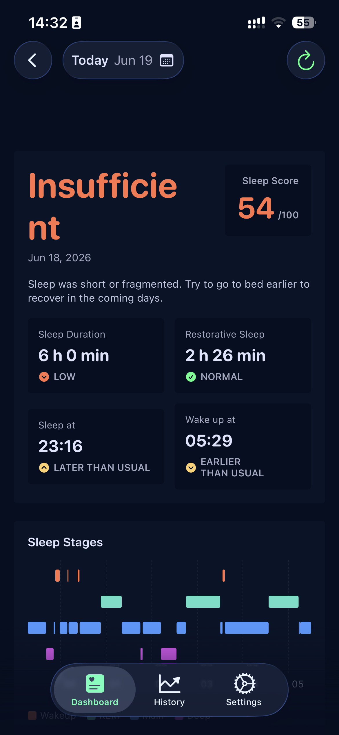 Sleep Score screenshot